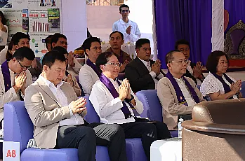 นายกสภามหาวิทยาลัยพะเยา เข้าร่วมงานพิธีวางศิลาฤกษ์ อาคารศูนย์พัฒนาผู้ประกอบการนวัตกรรมและถ่ายทอดเทคโนโลยี อุทยานวิทยาศาสตร์ มหาวิทยาลัยพะเยา เครือข่ายอุทยานวิทยาศาสตร์ฯ ภาคเหนือ