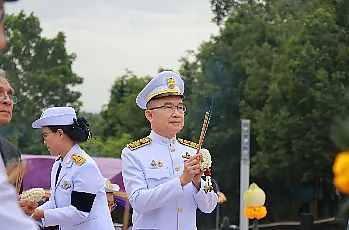 นายกสภามหาวิทยาลัยพะเยา กรรมการสภามหาวิทยาลัยผู้ทรงคุณวุฒิ เข้าร่วมพิธีวันสถาปนามหาวิทยาลัยพะเยา ครบรอบ 16 ปี
